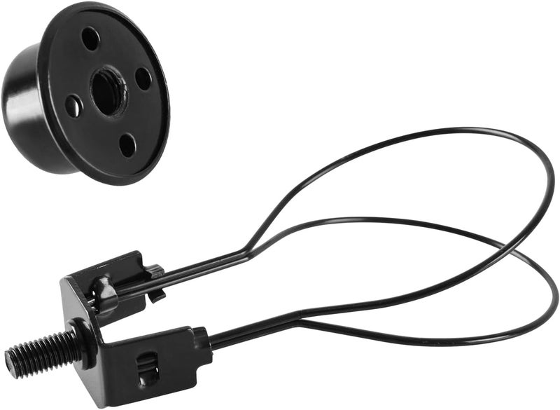 OmiSun Lamp Shade Light Bulb Clip Adapter, Clip on Lampshade Adapter Includes Finial and Lampshade Levellers to Keep Lamp Shade in Place, Lamp Shade Holder for Clip On Light Bulbs Black 2 Pack - Image 5